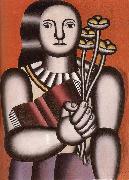 Fernard Leger The Woman hold flower oil painting